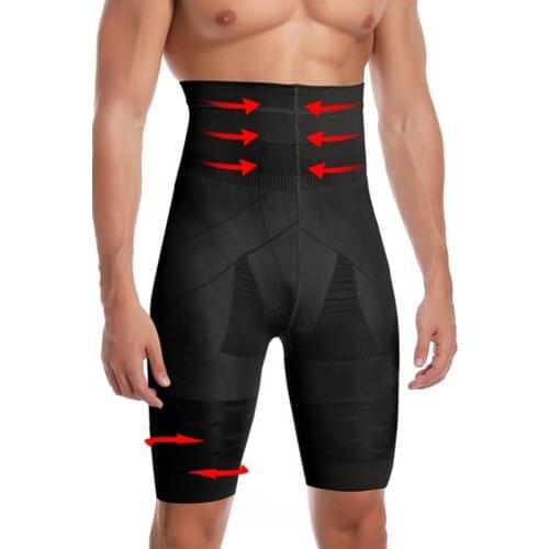 Mens Panties Body Shaper Waist Trainer Slimming High Wasit Control Panties Male Modeling Shapewear Comfortable Shorts Underwear