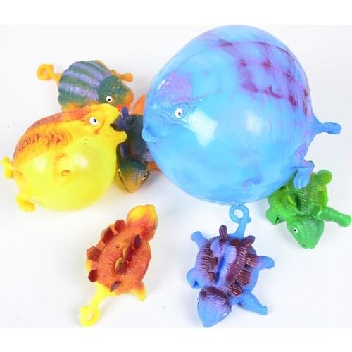 Water Balloon Squeeze Novelty Party Toys Funny Blowing Animal Vent Smash Toy Inflatable Dinosaur Ball Kids Toys J0582