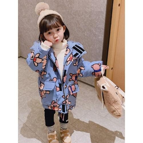 Winter girls down cotton coat
