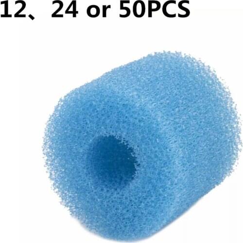 12 or 24PCS Compatible Blue Pre-Filter Foam Filter Fit for Oase BioMaster Filter, 45PPI