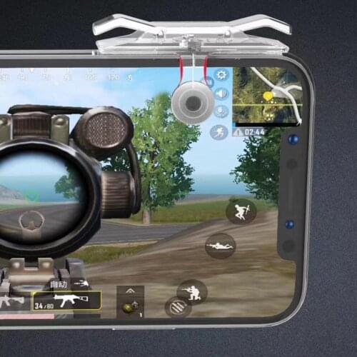 2PcsE9 pubg mobile shooting joystick gamepad trigger target button l1-r1, used for different models of mobile gamepad controller