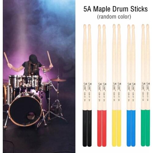 3 Pairs 5A Maple Non-slip Drum Sticks Drumsticks Universal Drum Set Drumsticks Musical Instrument Accessories