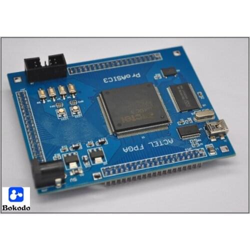 ACTEL ProASIC A3P400 PQFP208 FPGA System Development USB Serial SRAM