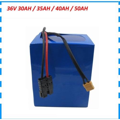 1500W 12S 36V 30AH 40AH 50AH lifepo4 Ebike battery 36V 35AH electric bike battery with 50A BMS 43.8V 5A Charger