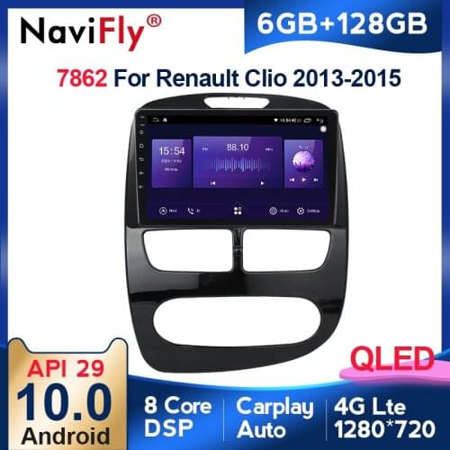 6G 128G DSP GPS Android10.0 Car dvd Player For Renault Clio 4 ZOE 2012-2016 Radio Audio Stereo Video carplay BT 4G 2 din no DVD