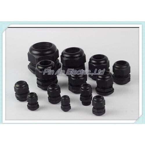 Free shippin10psc black Waterproof box joint PG7 / PG9 / PG11 / PG13.5 / PG16 / PG19 /PG21 / PG25 / PG29 / nylon cable connector