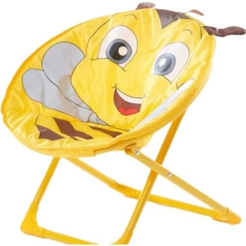 Childrens Moon Chair Cartoon Stool Baby Dining Chair Folding Backrest Stool Portable Outdoor Beach Chair Portable Ultralight