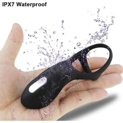 Male Cock Ring Male Vibrate Penis CockRing Vibrator Clitoris Stimulate Delay Ejaculation Sex Toy for Couple Men Adult Product