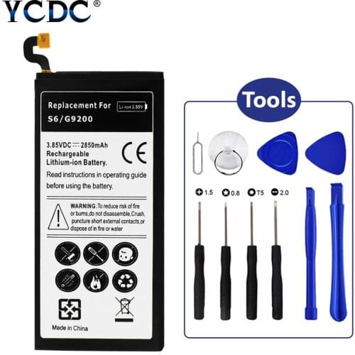 For Samsung Battery Galaxy S6 3.85V 2850mAh G9200 G920F G920I G925S G920A G920T G920P (Sprint) G920V (Verizon) + Repair Tools