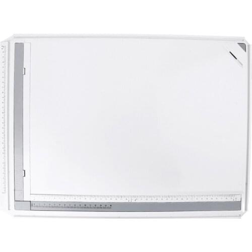 A3 37x51cm Drawing Board Adjustable Parallel with Clear Rule Graphics Angle M89B