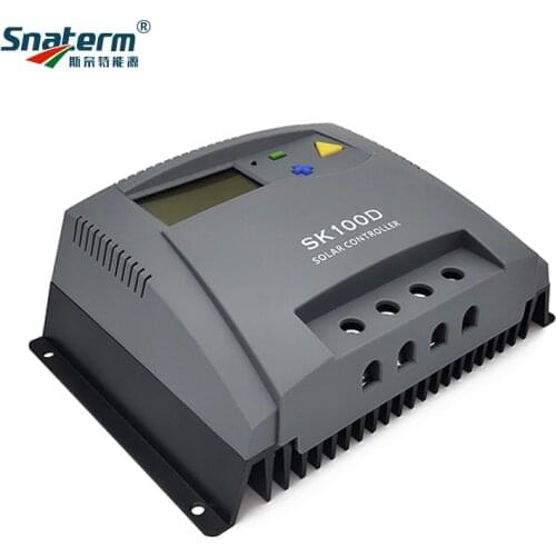 New 80A 100A PWM 12V 24V 48V Solar Charge Controller LCD Solar Charger with Dual USB Output Solar PV Regulator for PV System