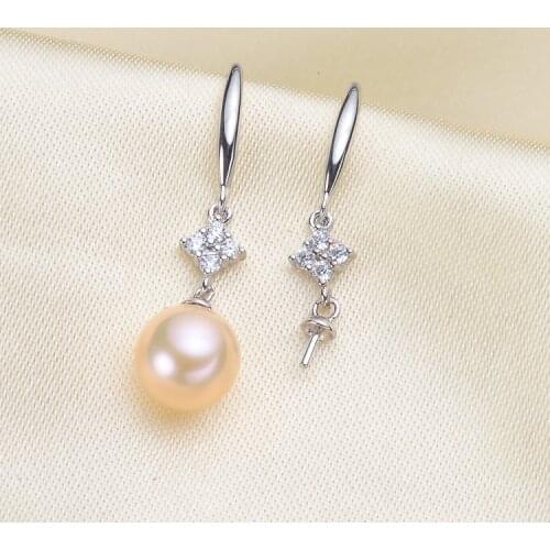 Beautiful Nice Design Pearl Earrings Mountings, Drop Earrings Findings Settings Jewelry Parts Fittings Drop Earrings Accessories