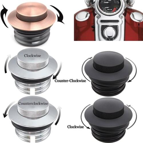 Motor Screw-In Flush Mount Fuel Gas Tank Cover Cap For Harley Touring Dyna FXD Softial Fat Boy Thread Reservoir Fuel Tank Cap