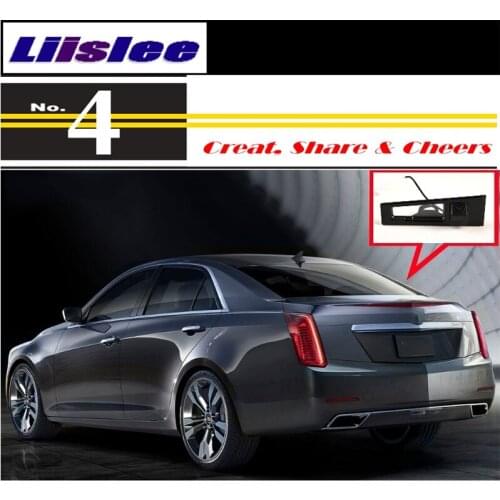 Liislee For PAL NTSC CCD with RCA Car Camera For Cadillac CTS 2008~2014 High Quality Rear View Back Up Camera