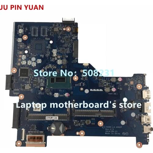 JU PIN YUAN 765444-501 765444-001 ZS050 LA-A992P For HP 15-R 15-R181NR laptop motherboard with i3-4005U CPU fully Tested