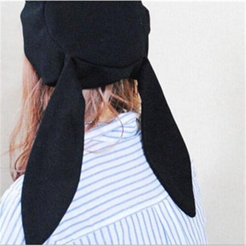 Soft Girl Student Beret Cute Rabbit Ears Stylish Japanese Female Sweet Buds Cap Young Painter Black Cap