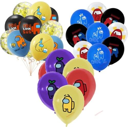 Hot Among of Us Game Party Balloons Baby Shower Latex Balloon Happy Birthday Supplies Decoration Kids