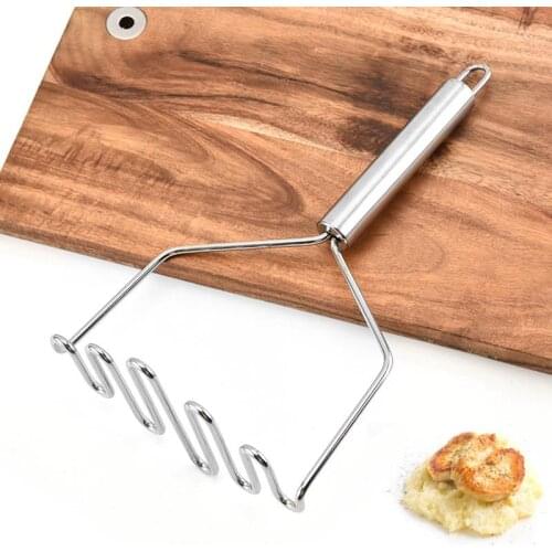 Stainless Steel Wave Shape Potato Masher Ricers Tool Silver Potatoes Crusher Kitchen Accessories Gadgets Картофельная давилка