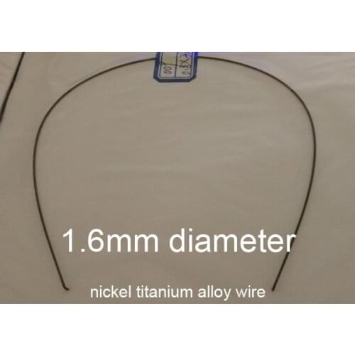 1.6mm diameter nitinol Memory wire Medical NiTi shape memory line chromel alloy nickel titanium alloy wire Fishing gear tip bar