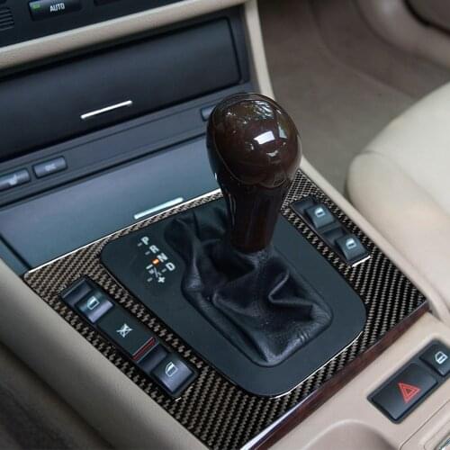 Center Console Frame Trim Cover for BMW E46 1998-2005 Carbon Fiber Left & Right Driving Auto Car Sticker Decoration Accessories