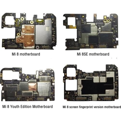 Mi 8 original motherboard, youth version, screen fingerprint version, exploration version, tested and shipped