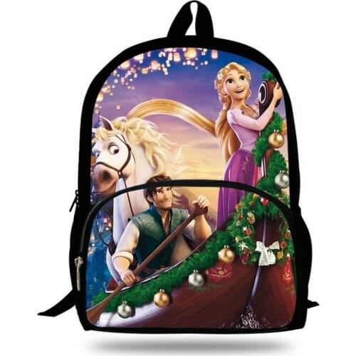 2020 Hot Children School Bags Cute Tangled Rapunzel Princess Printing Backpack Girls Cool Bookbag Cartoon Shoulder Bag Mochila