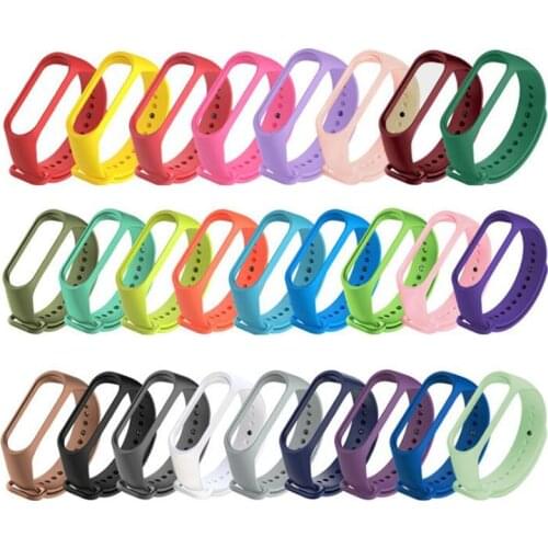 TPU For Mi Band 3 4 Bracelet Strap Miband 4 Strap Colorful Replacement Silicone Wrist Strap For Xiaomi Mi Banda Smartband