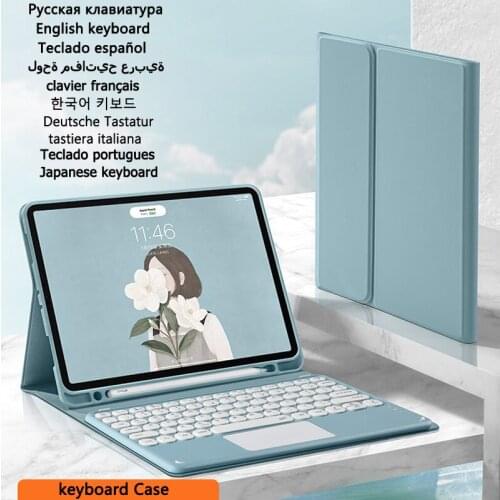 Keyboard Cover Funda for iPad 9.7 2018 2017 5 6 5th 6th Gen Case Keyboard for iPad Pro 9.7 Air 1 2 Touchpad Keyboard Cover Funda