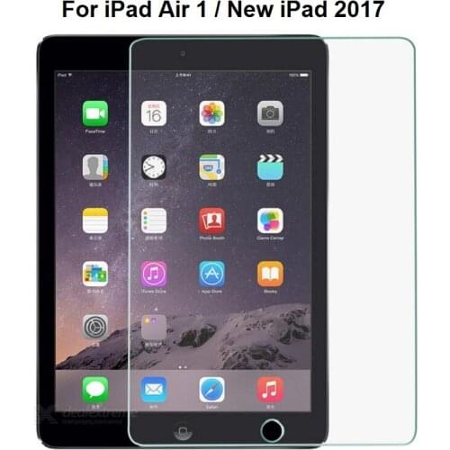 Tempered Glass Screen Protector for iPad Air 1 iPad 2017 (Transparent) No Retail Packaging