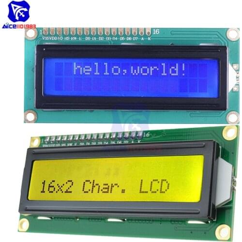 Diymore LCD1602 Display Screen with Backlight LCD Display Module Board 16*2 Characters 1602 for Arduino Robot 5V