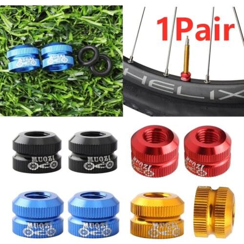 1Pair Bike Vacuum Tire Law Mouth Nut Bicycle Tire Inner Tube Valve Caps Valve Inner Nozzle Vacuum Tire Nozzle Lock Nut Caps