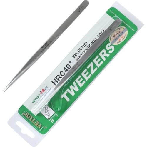 10pcs/Lot Vetus Professional Stainless Eyebrow Tweezer 3D Volume Eyelash Extension Grafting Makeup Tools High Presicion Tweezers