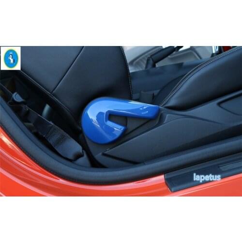 Lapetus Seat Backrest Chair Adjustment Handle Cover Trim 2 Pcs / 4 Color Fit For Ford Mustang 2015 2016 2017 ABS
