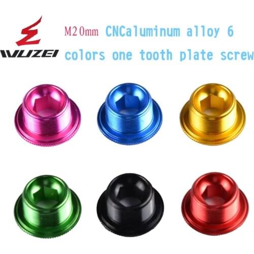 2Pcs MTB Bike Crank Cover Screw Cap M20 Aluminum Crank Bolt Road Bicycle Folding Crankset Dental Plate Accessories