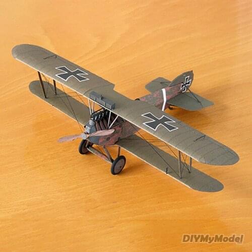DIYMyModeI1: 33 Austro Hungarian fighter DIY Handcraft Paper Model KIT Handmade Toy Puzzles Gift Movie props