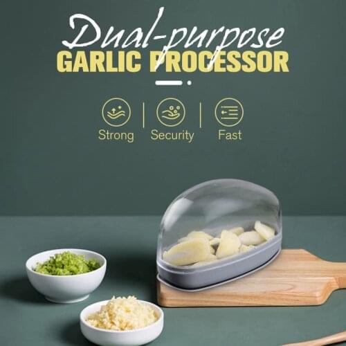 Dual-purpose Garlic Processor Manual Pressing Type Garlic Ginger Cutter Slicer SP99