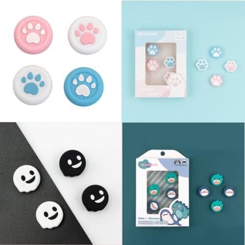 Thumb Stick Grip Cap Cat Paw Sakura Joystick Cover For Sony Playstation Dualshock 4/3 PS4/PS3/Xbox 360/Switch Pro Controller