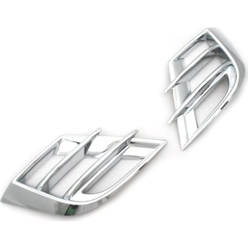 Chrome Fog Light Grille Trim 2 Slates for Mazda 3 2010 Up