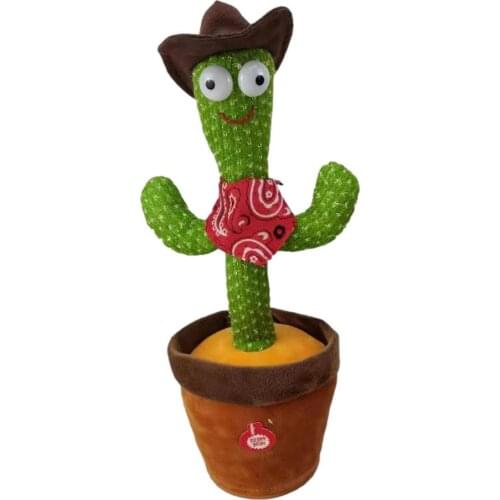 Cactus Plush Toy Electronic Shake Dancing Toy With The Song Plush Cute Dancing Cactus Early Childhood Education Toy For Children