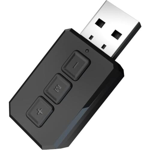 JTKE 2 In 1 Wireless Bluetooth 5.0 Audio Transmitter and Receiver Adapter hands-free For PC Car AUX Speaker Plug And Play