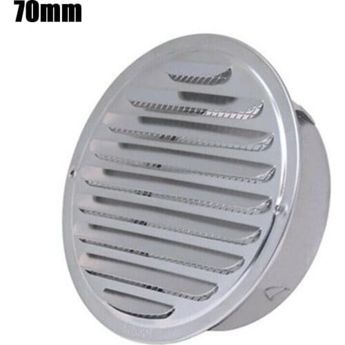 70mm/150mm/180mm/190mm/200mm Stainless Steel Round Louver Air Vent Air Outlet 201 Range Hood Shutter Vent Home Kitchen Hardware