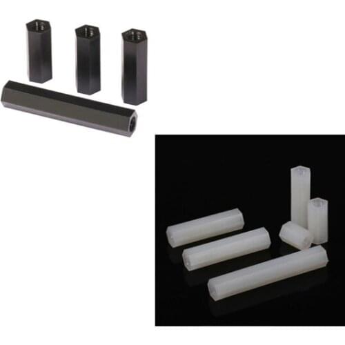 M2 height 6 8 10 12 15 18 20 25mm black white nylon nut hexagon spacer Nylon standoff board isulation plastic nut SSHZ