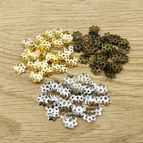 Metal Floret Jewelry Manufacturer Accessories Vintage Handicraft Materials DIY Silver Parts