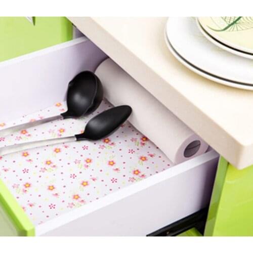 Cuttable Star Flower Cabinet Mat Household Moisture-proof Pad Waterproof And Dustproof Tablecloth Pad For Kitchen Living Room