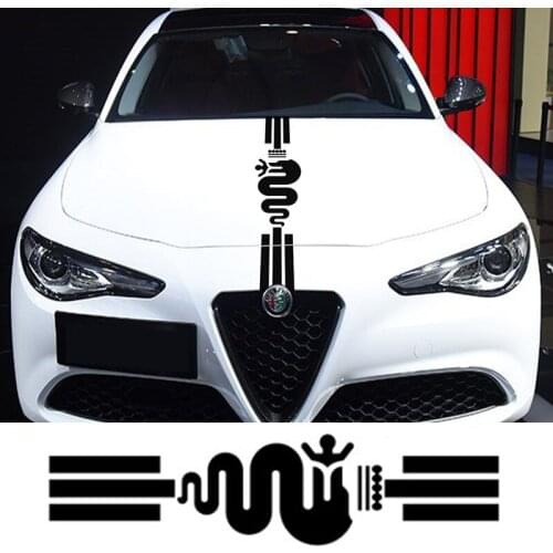 Car body garland stickers are suitable for Alfa Romeo Giulia Stelvio 159 giulietta all front stickers and hood car stickers