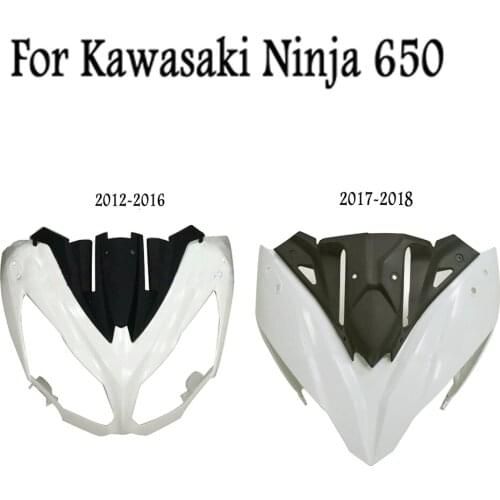 New Motorcycle Unpainted Upper Front Cowl Nose Fairing For Kawasaki Ninja 650 EX650 ER6F 2012 2013 2014 2015 2016 2017 2018