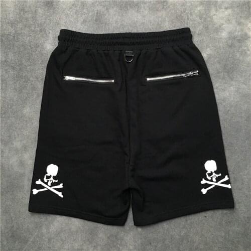 Novelty high Men New Luxury Mastermind Skull bone Comfortable Classic Striped Skateboard Street Cotton Casual Shorts #AB31