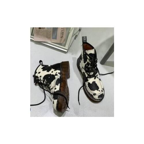 Autumn and winter womens motorcycle boots fashion womens ox grain boots