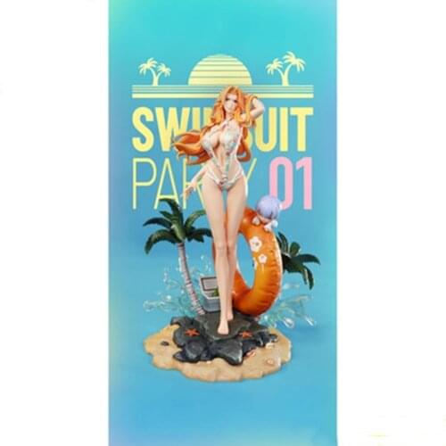 BLEACH GK Statue Dream-studio Matsumoto Rangiku Beach Swimwear Resin Action Figure Collection Limit Model Toys F17