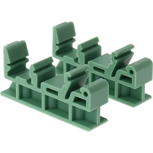 PCB 35mm DIN Rail Mounting Adapter Circuit Board Bracket Holder Carrier Clips W3JA
